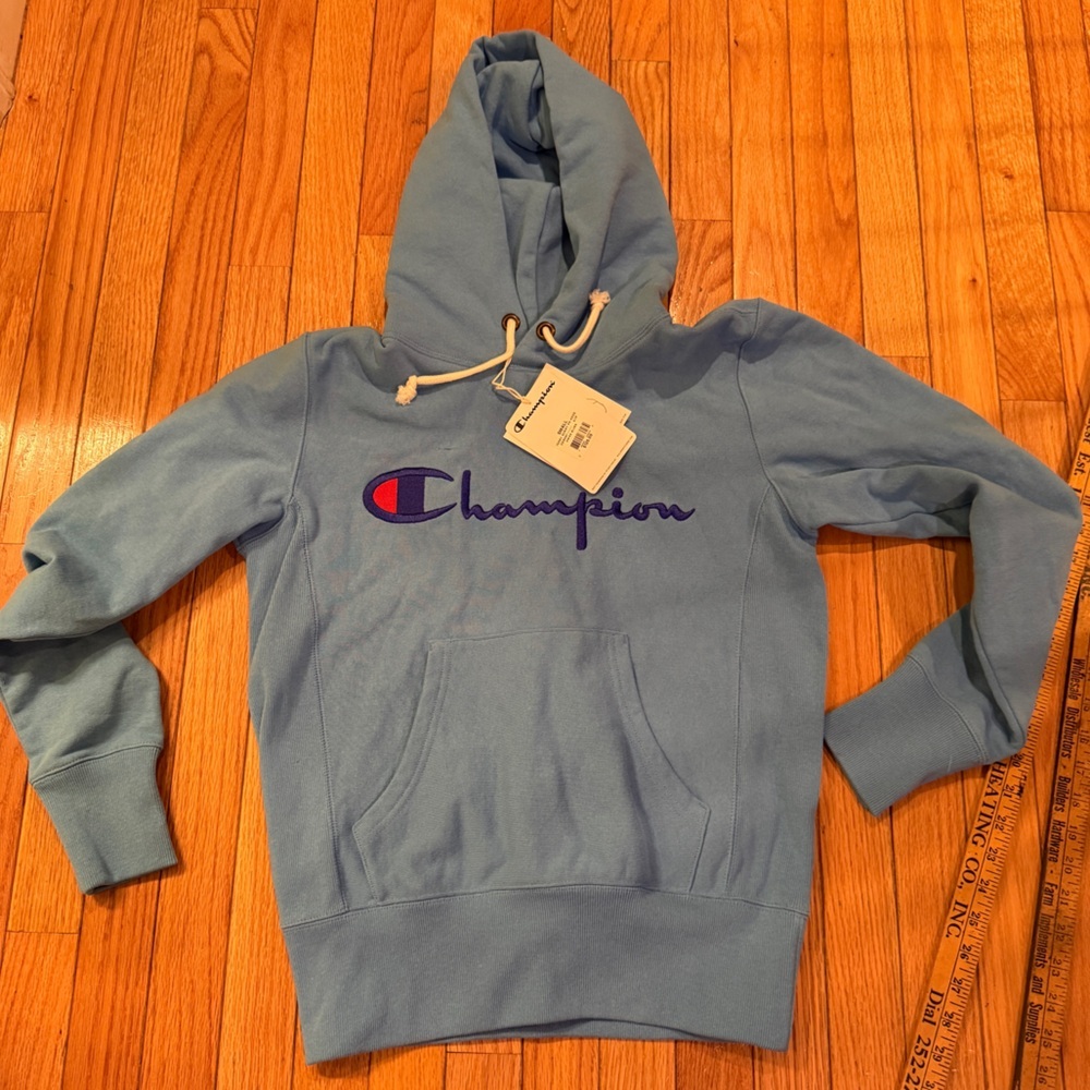 Champion Light Blue Pullover Hoodie